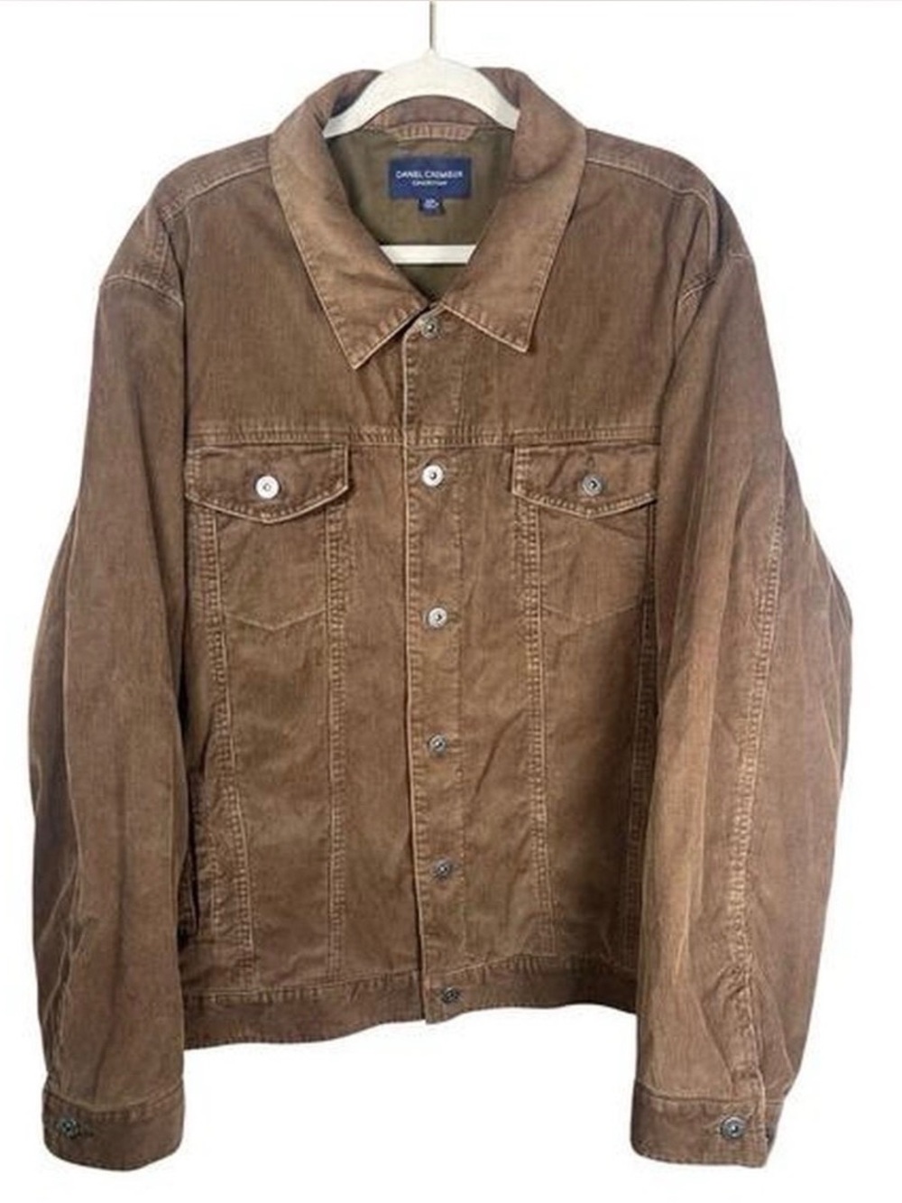 Daniel Cremieux Brown Corduroy Jacket - Men's Casual Trucker Coat